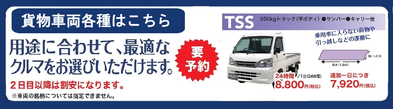 会津レンタカー・用途別